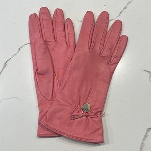 Moschino leather gloves